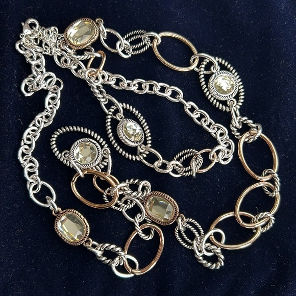 Premier Design silver & gold glass beads adjustable long 2025 trend lightweight - Picture 6 of 7